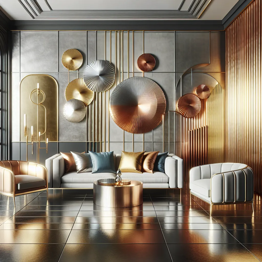 Trendy w wykorzystaniu kolorowych metali w projektowaniu wnętrz